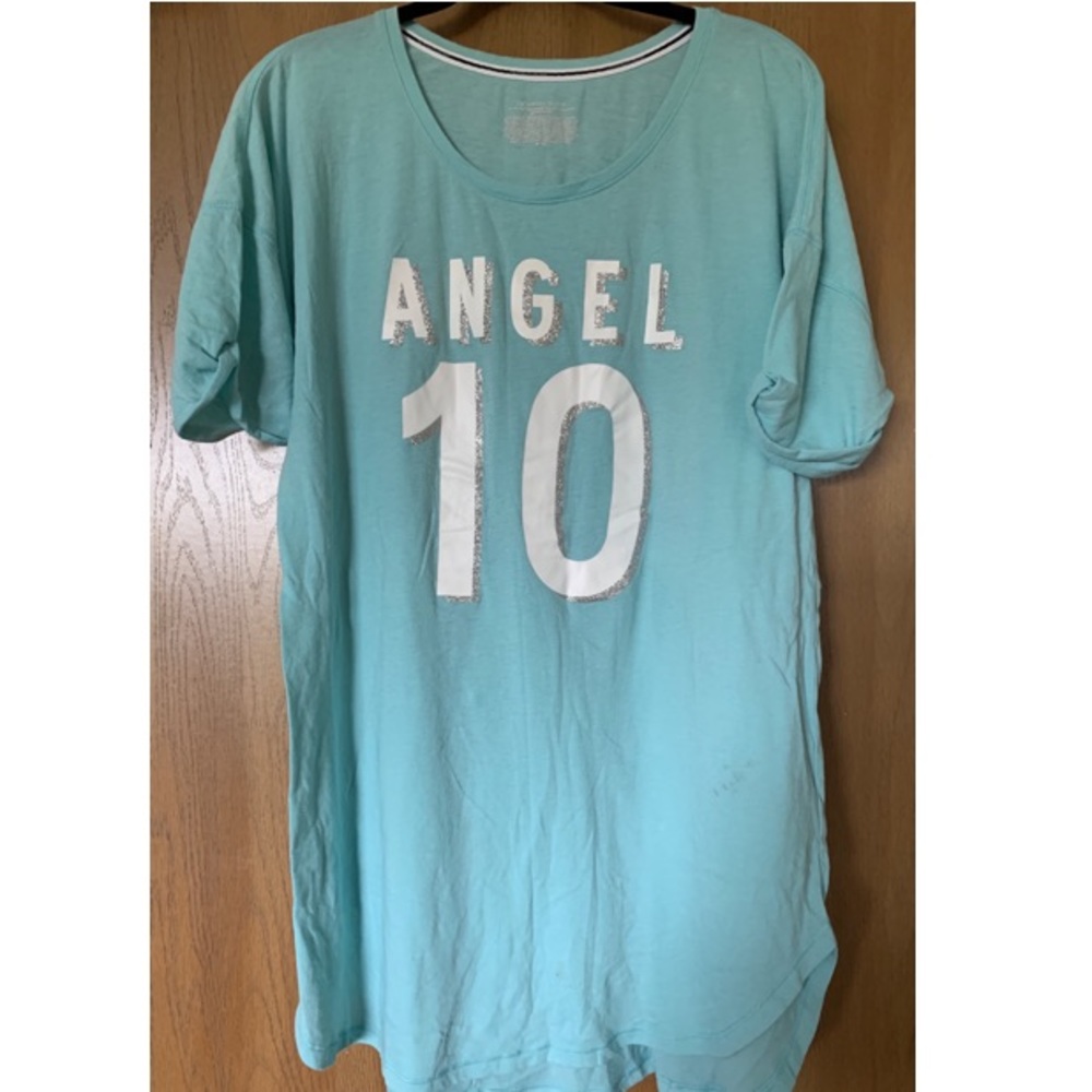 PINK light blue pajama dress